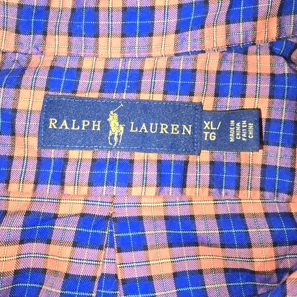 Ralph Lauren | Mens 100% Cotton Casual Button Down Shirt SIZE EXTRA LARGE - Picture 3 of 15